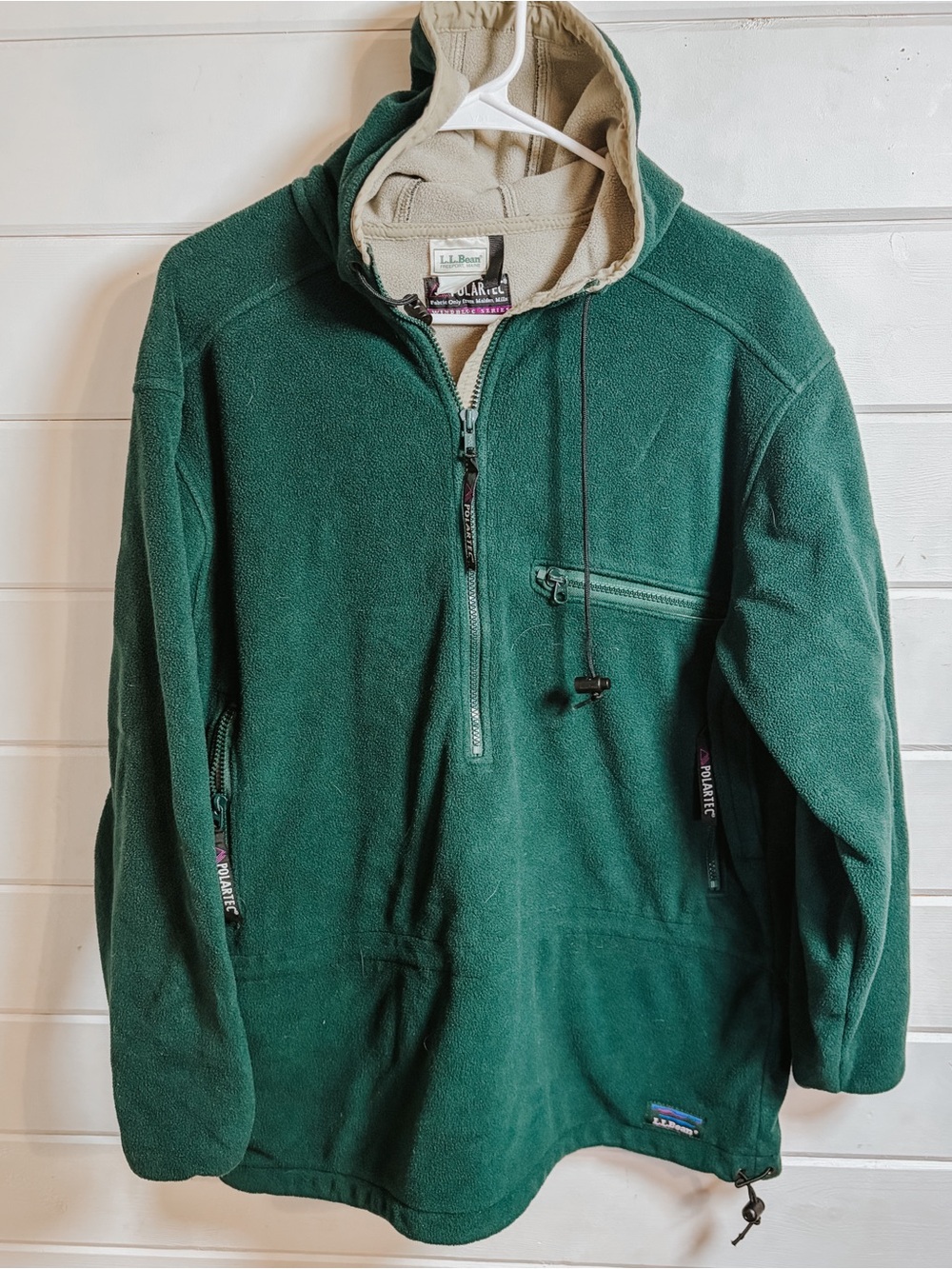 Vintage L.L. Bean Hooded Fleece Jacket | See Measurements